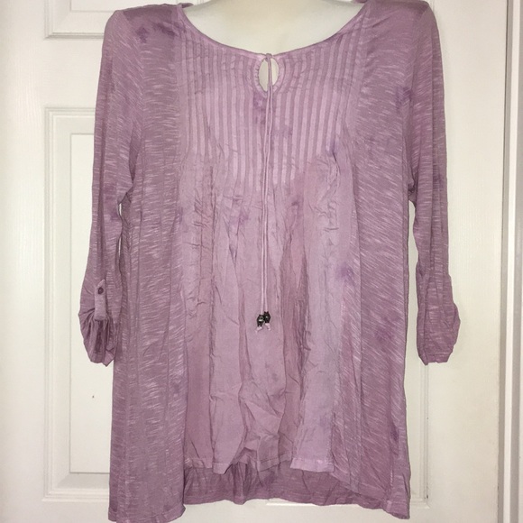 Purple Hi Low Tunic - Picture 1 of 5
